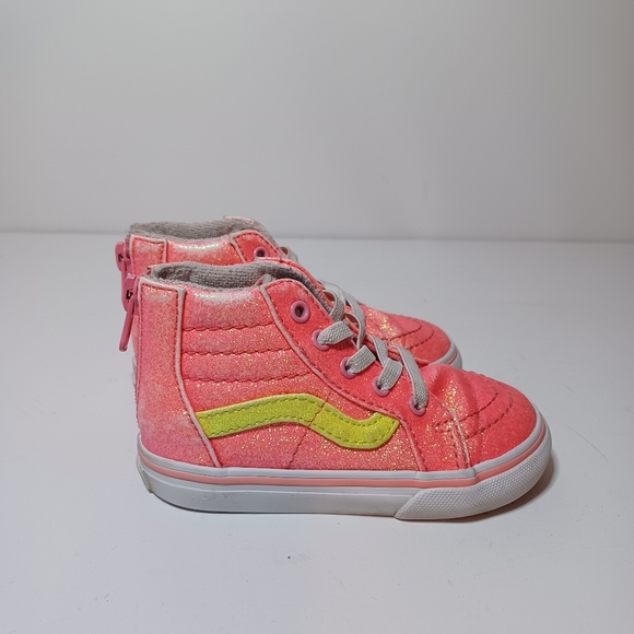 Vans Shoes Vans Sk8 Hi Back Zip Girls Toddler Skate Shoes Size 65